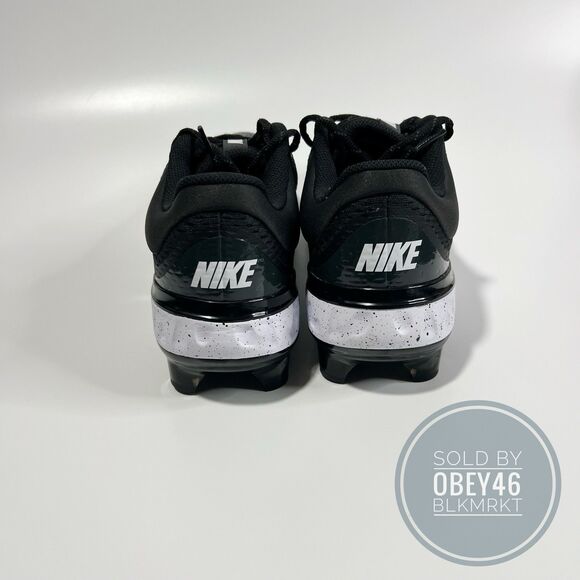 Nike Alpha Huarache Elite 4 Low MCS Black/White FD6221-003 Mens Size 10 - Picture 5 of 6